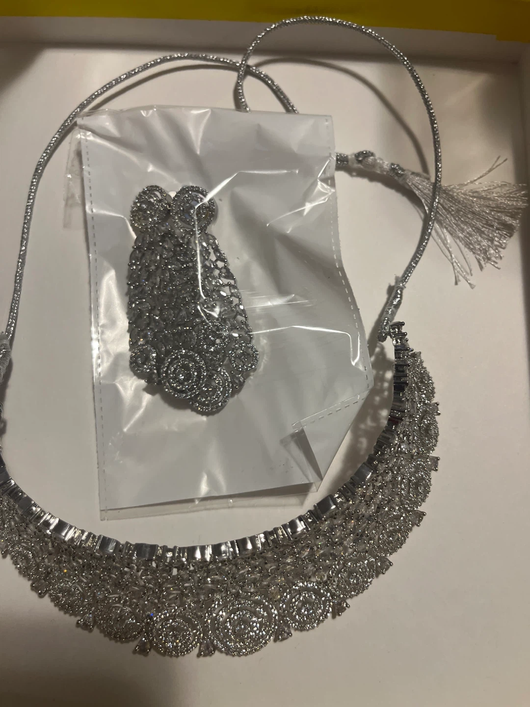 Silver Necklace & Earring Set