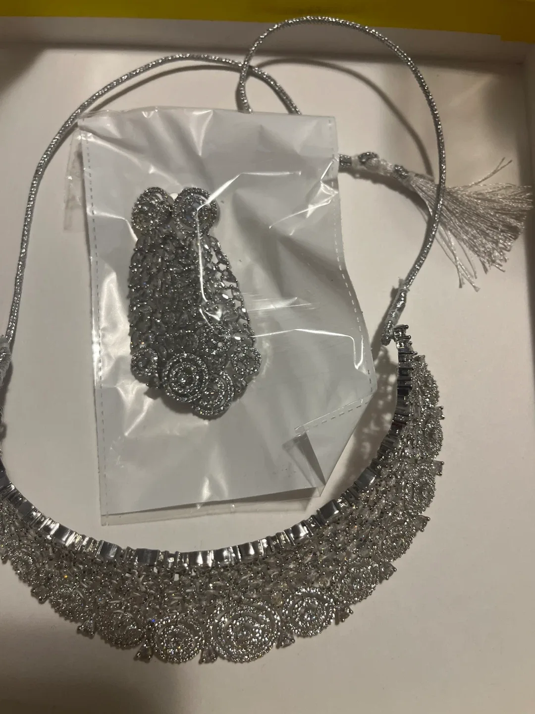 Silver Necklace & Earring Set