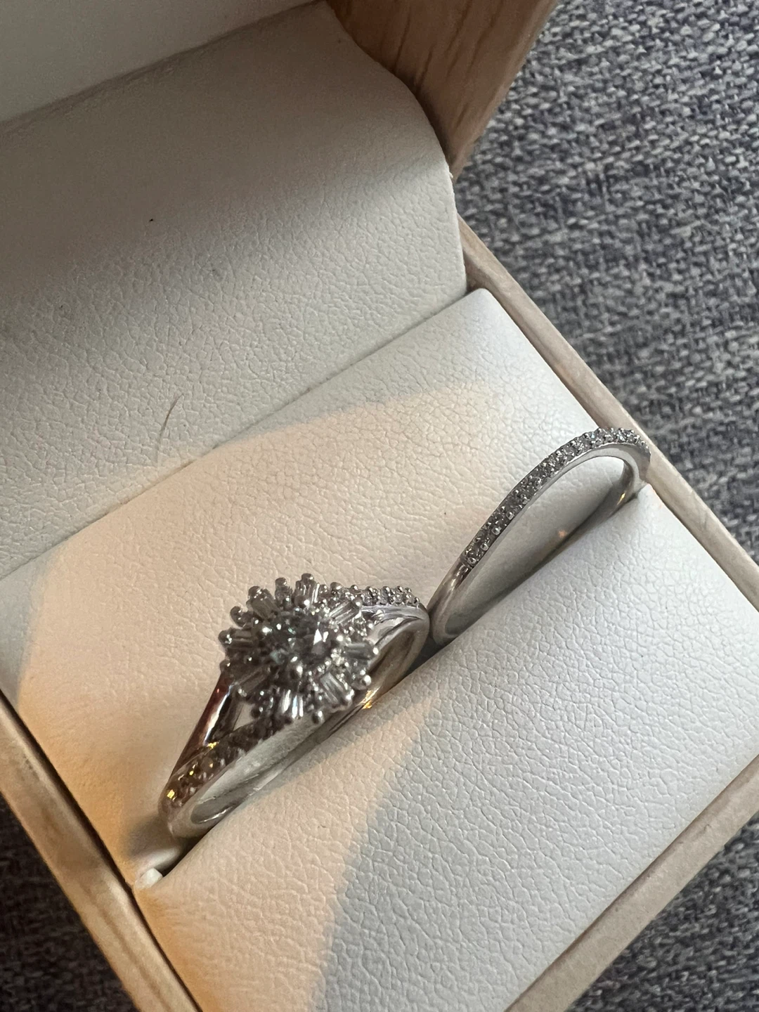 10 k Michael Hill Diamond Ring Set - photo 2