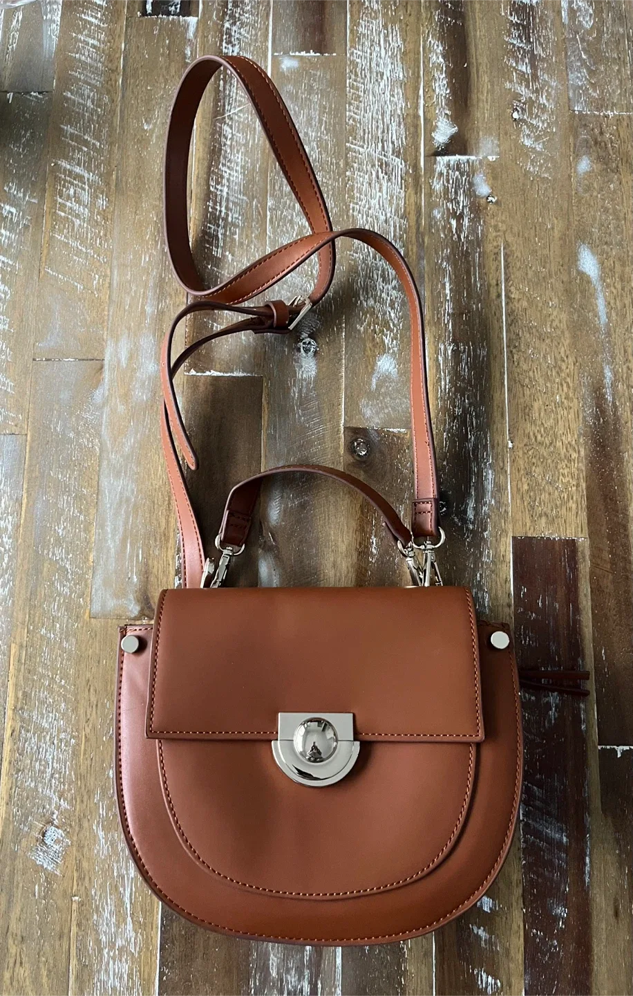 ZARA Brown Crossbody Bag
