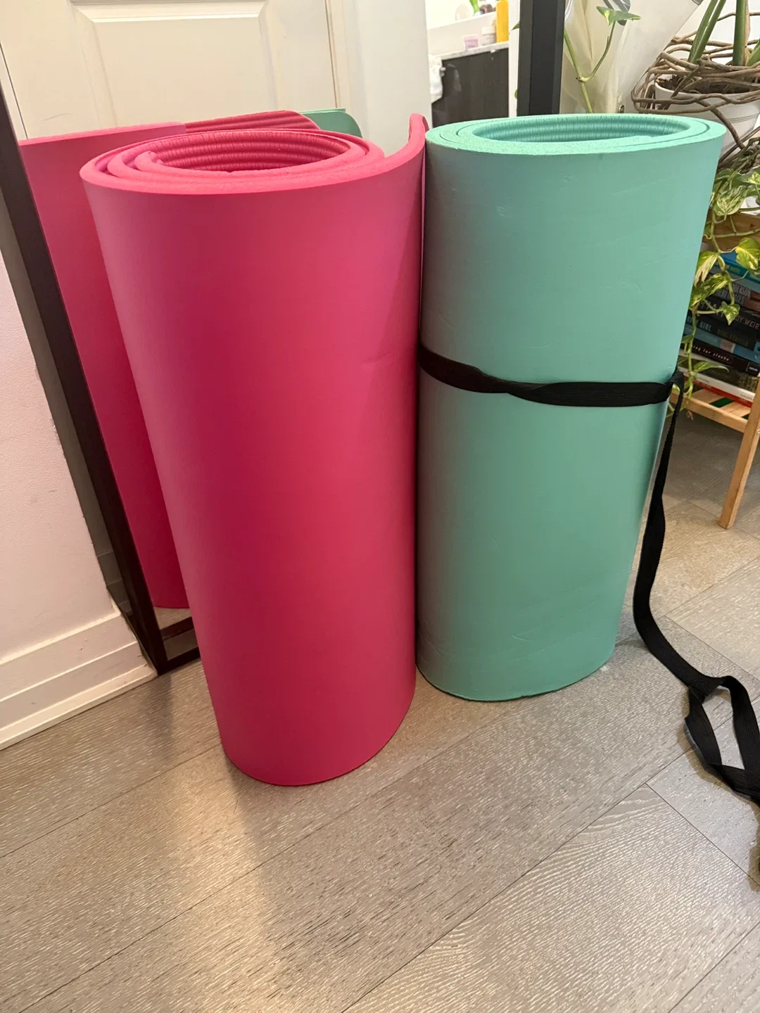 Yoga Mats - Pink & Green