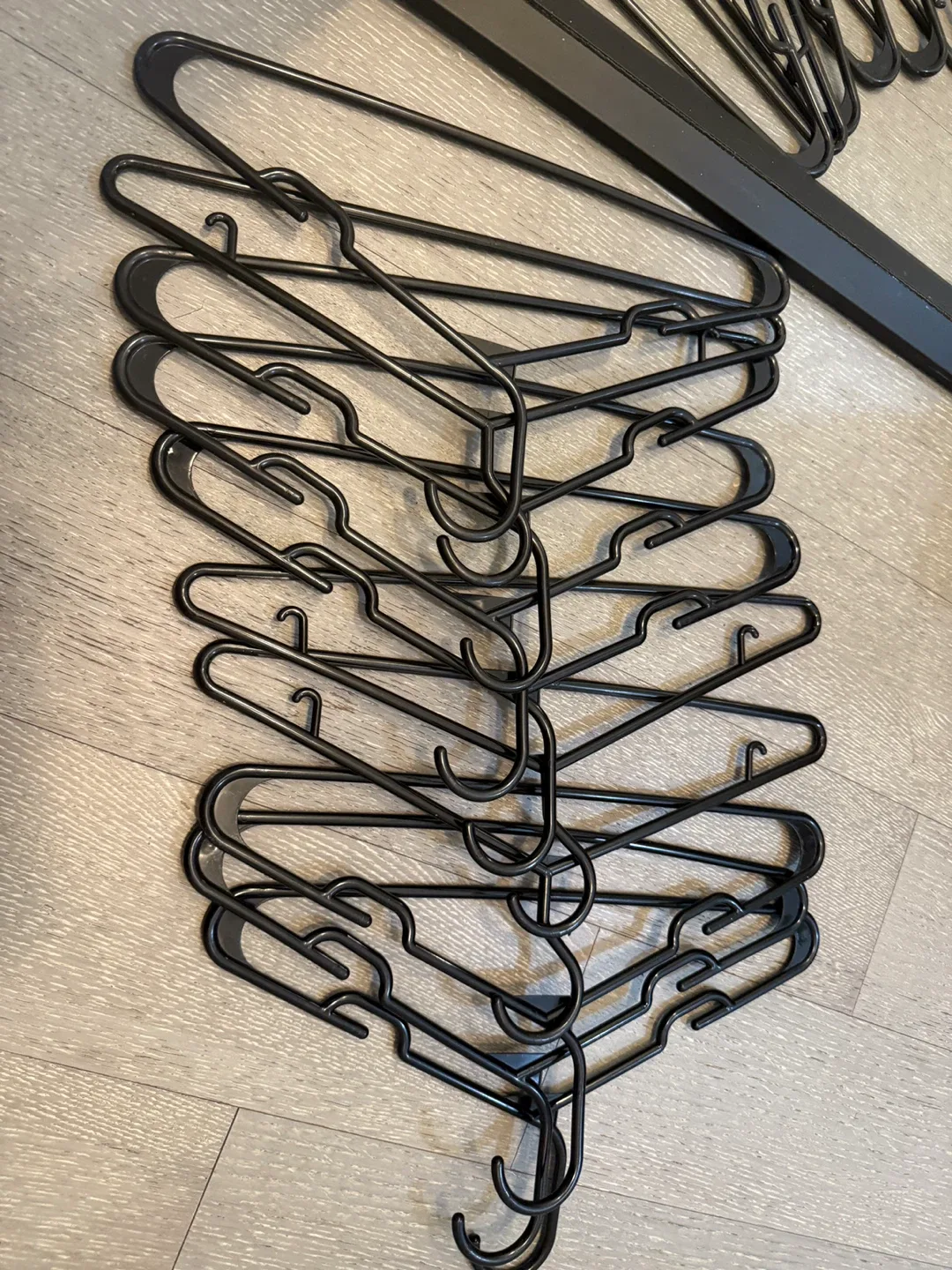 Black Clothes Hangers - Set of 10