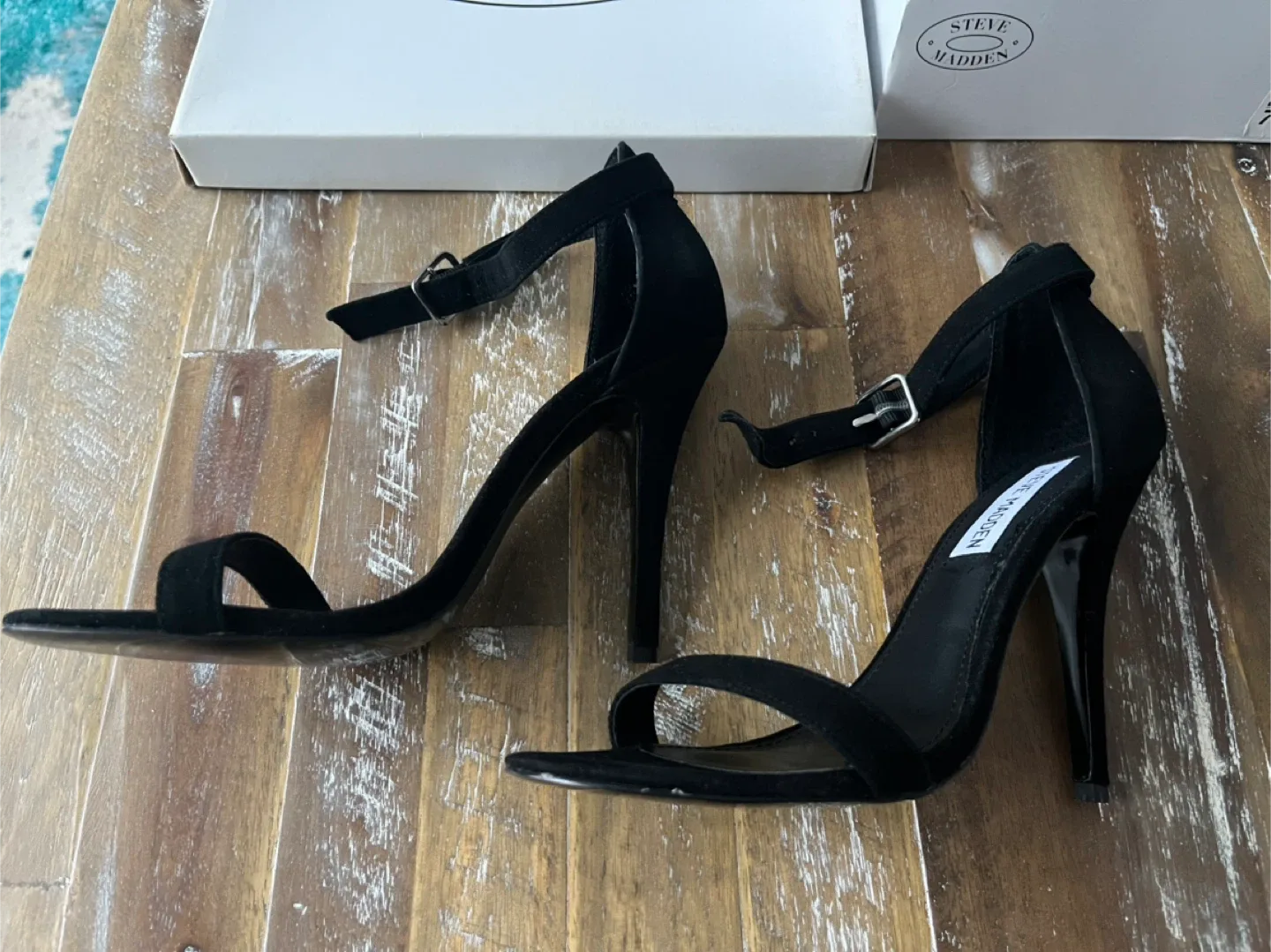 Steve Madden Black Suede Heels - Size 7.5 image indicator(2)