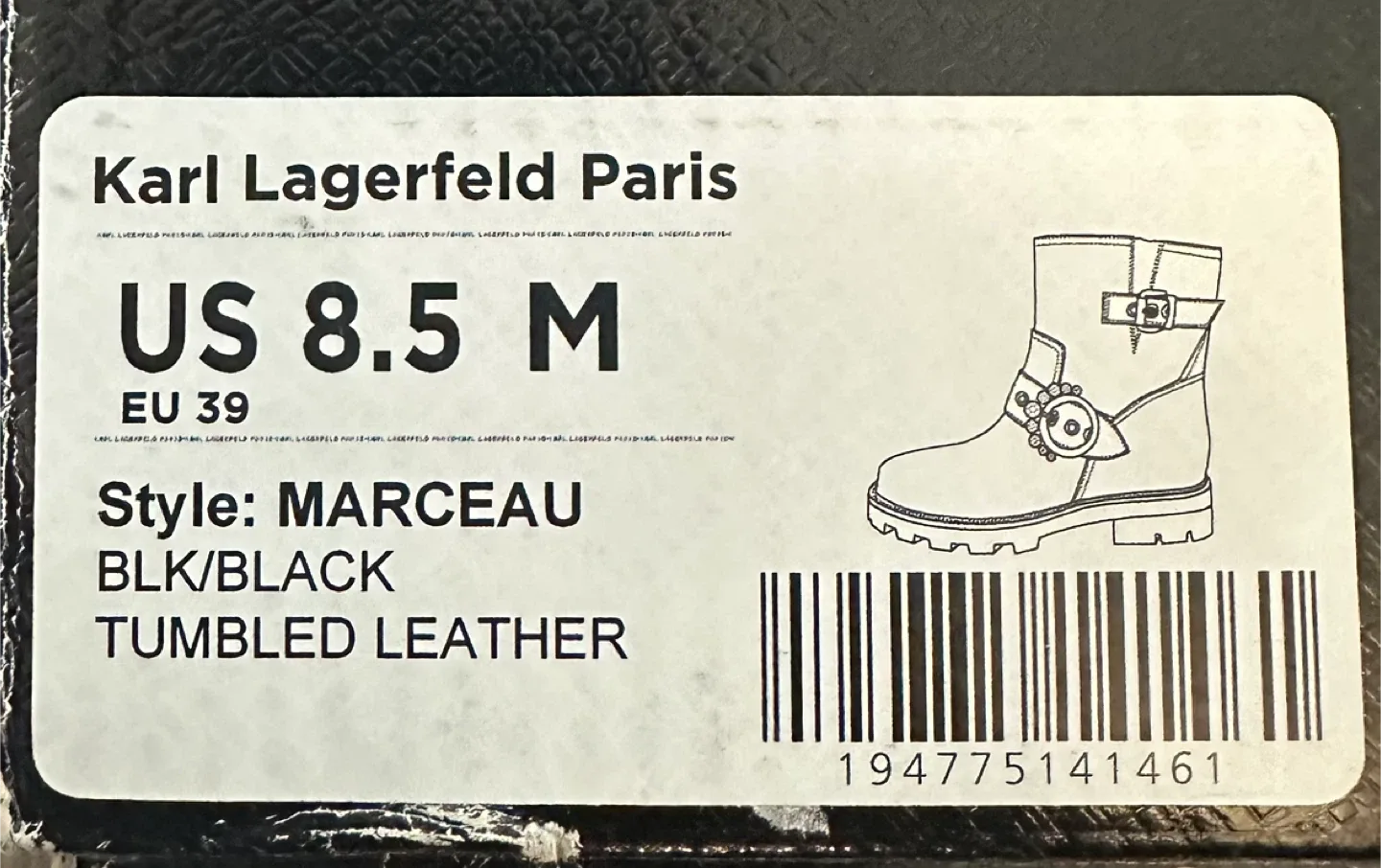 Karl Lagerfeld Marceau Combat Boots - US 8.5 image indicator(4)