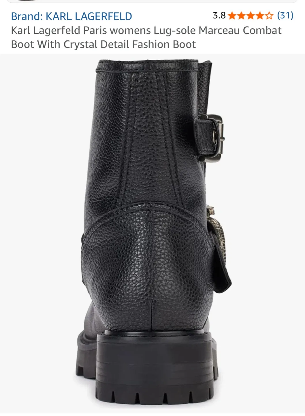 Karl Lagerfeld Marceau Combat Boots - US 8.5 image indicator(2)