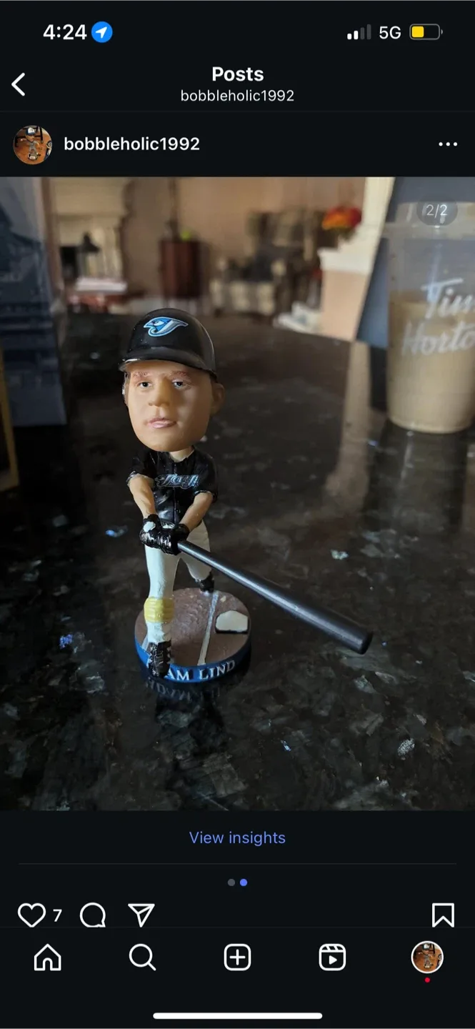 Adam Lind Mini Toronto Blue Jays Bobblehead