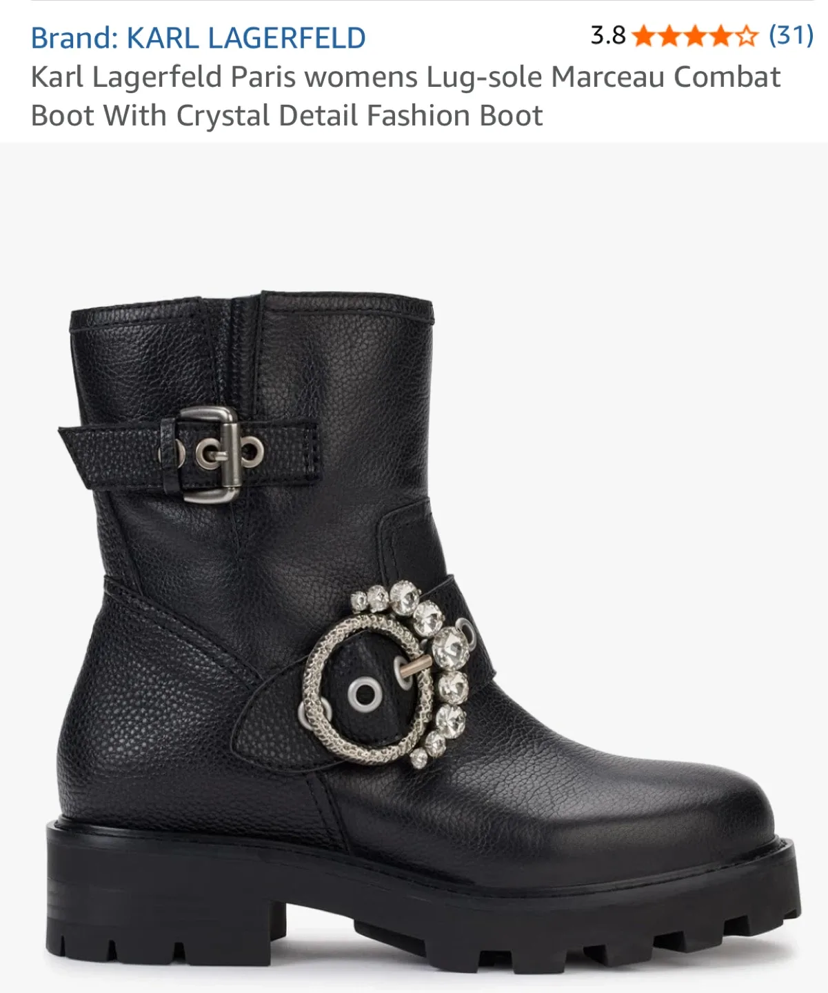 Karl Lagerfeld Marceau Combat Boots - US 8.5 image indicator(3)