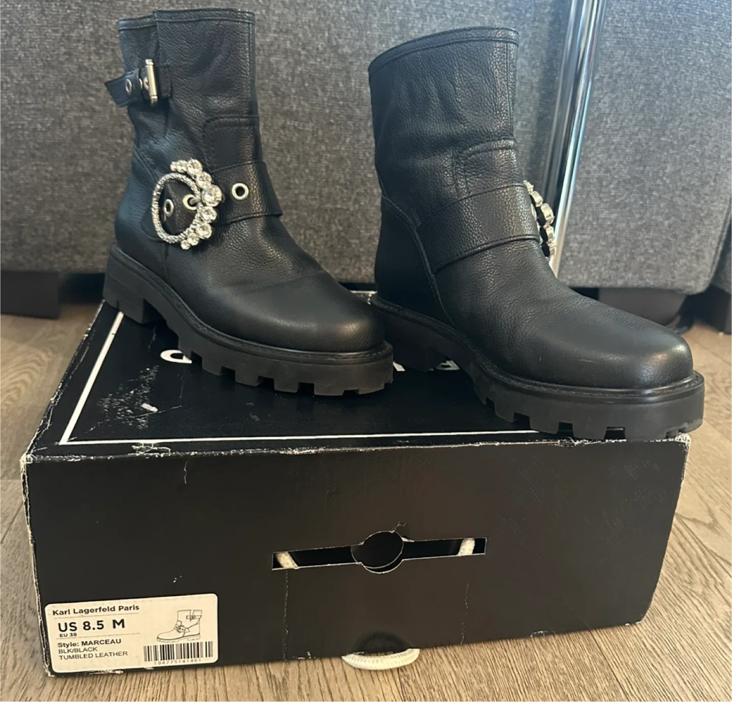 Karl Lagerfeld Marceau Combat Boots - US 8.5 image indicator(5)