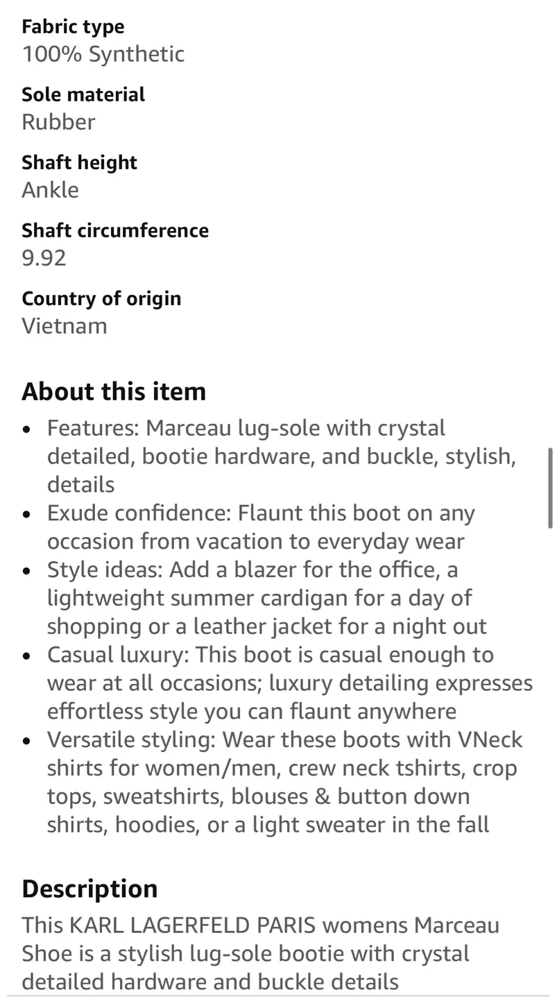 Karl Lagerfeld Marceau Combat Boots - US 8.5 image indicator(10)