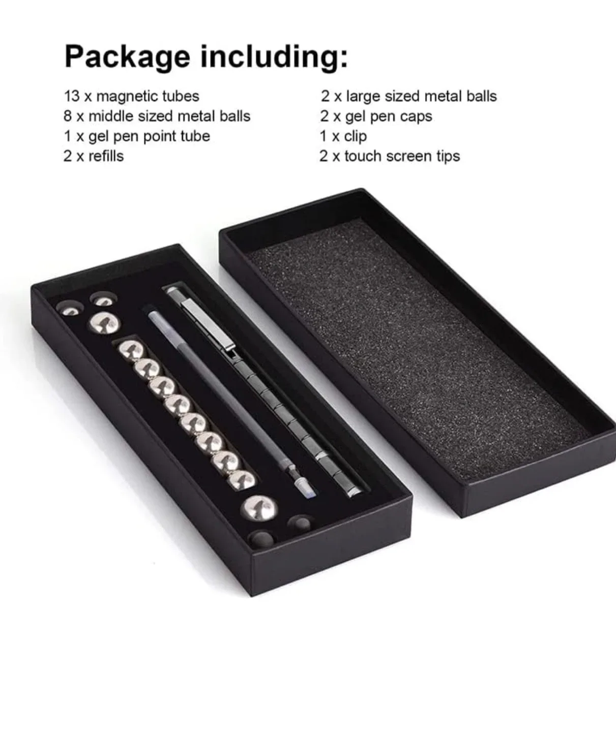 Magnetic Metal Pen with Modeling Balls - New!