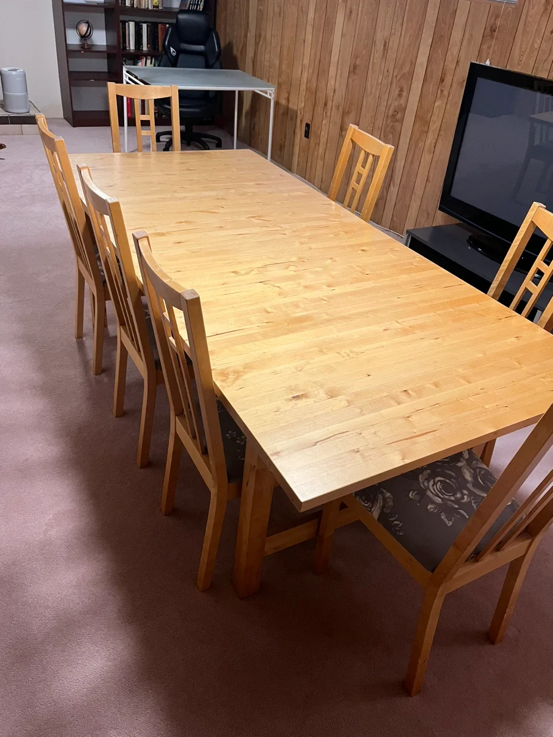 IKEA Extendable Dining table with 6 chairs image indicator(2)