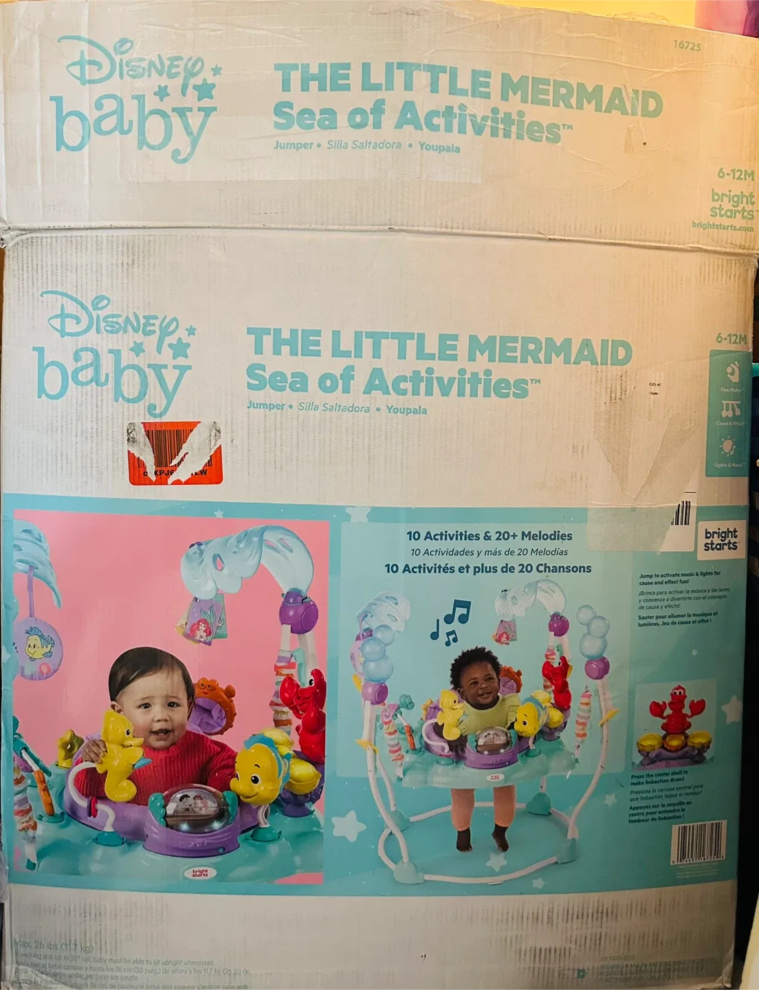 Disney Baby The Little Mermaid Sea of Activities Jumper