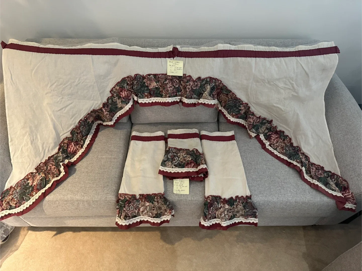 Floral curtain Set