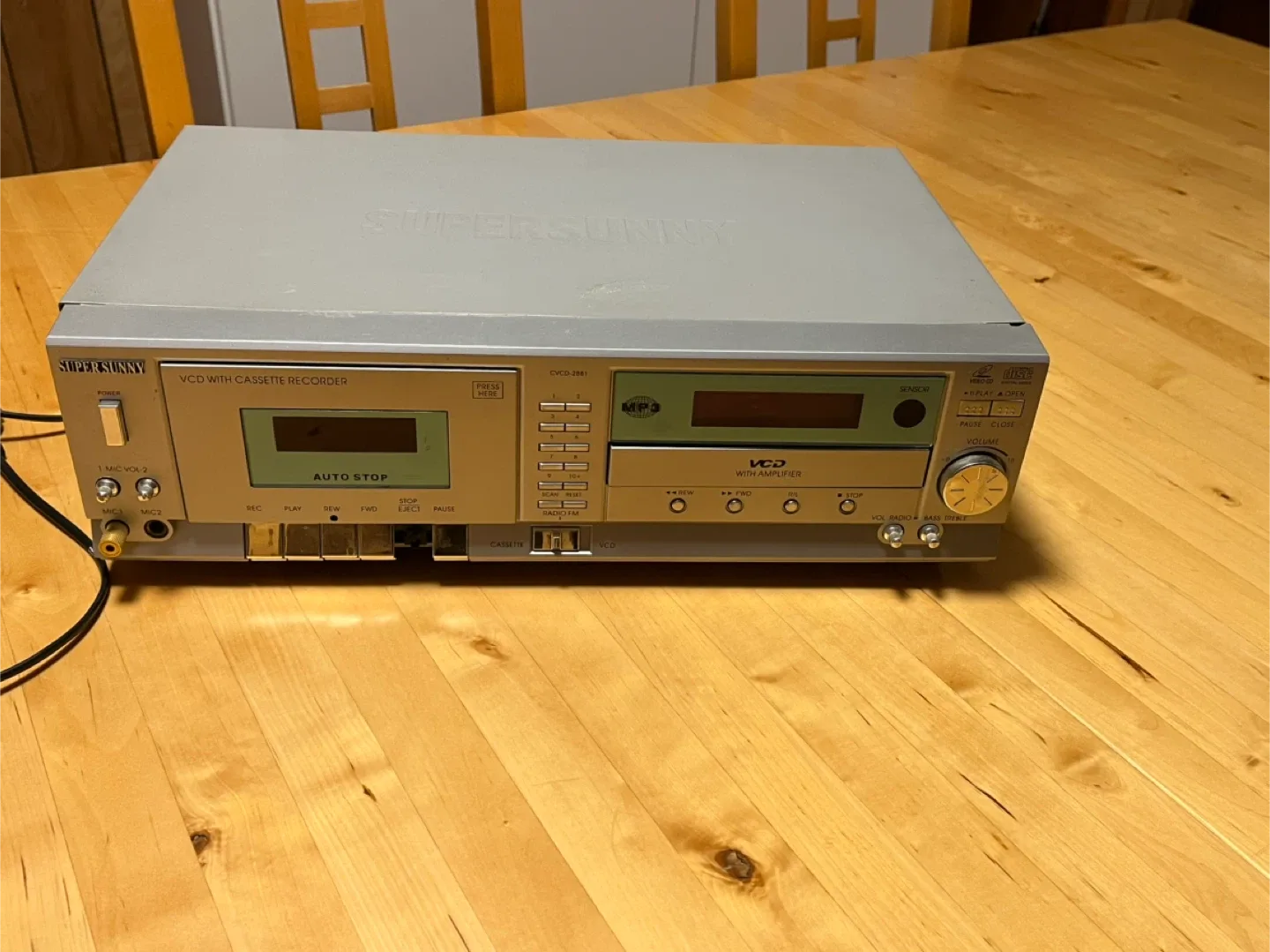 Super Sunny VCD with Cassette Recorder