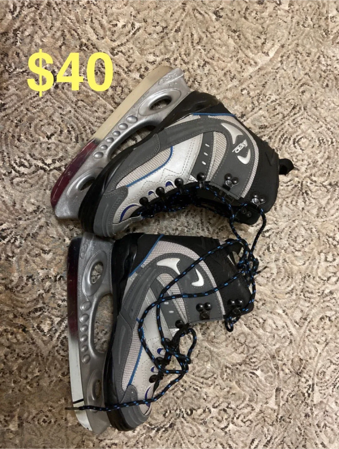 Youth Kids Ice Skates + FREE helmet