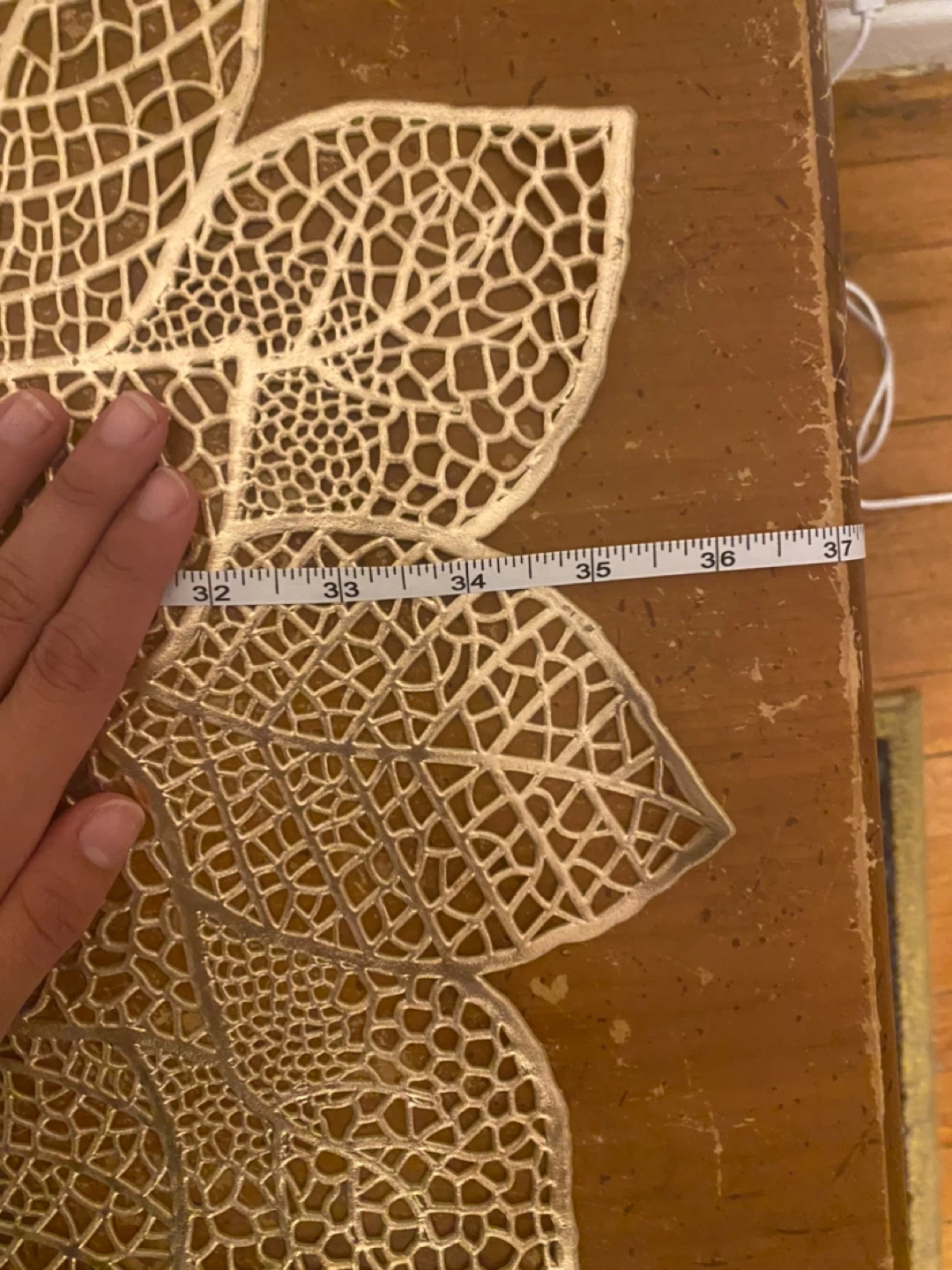 Gold Floral Table Runner - - photo 2