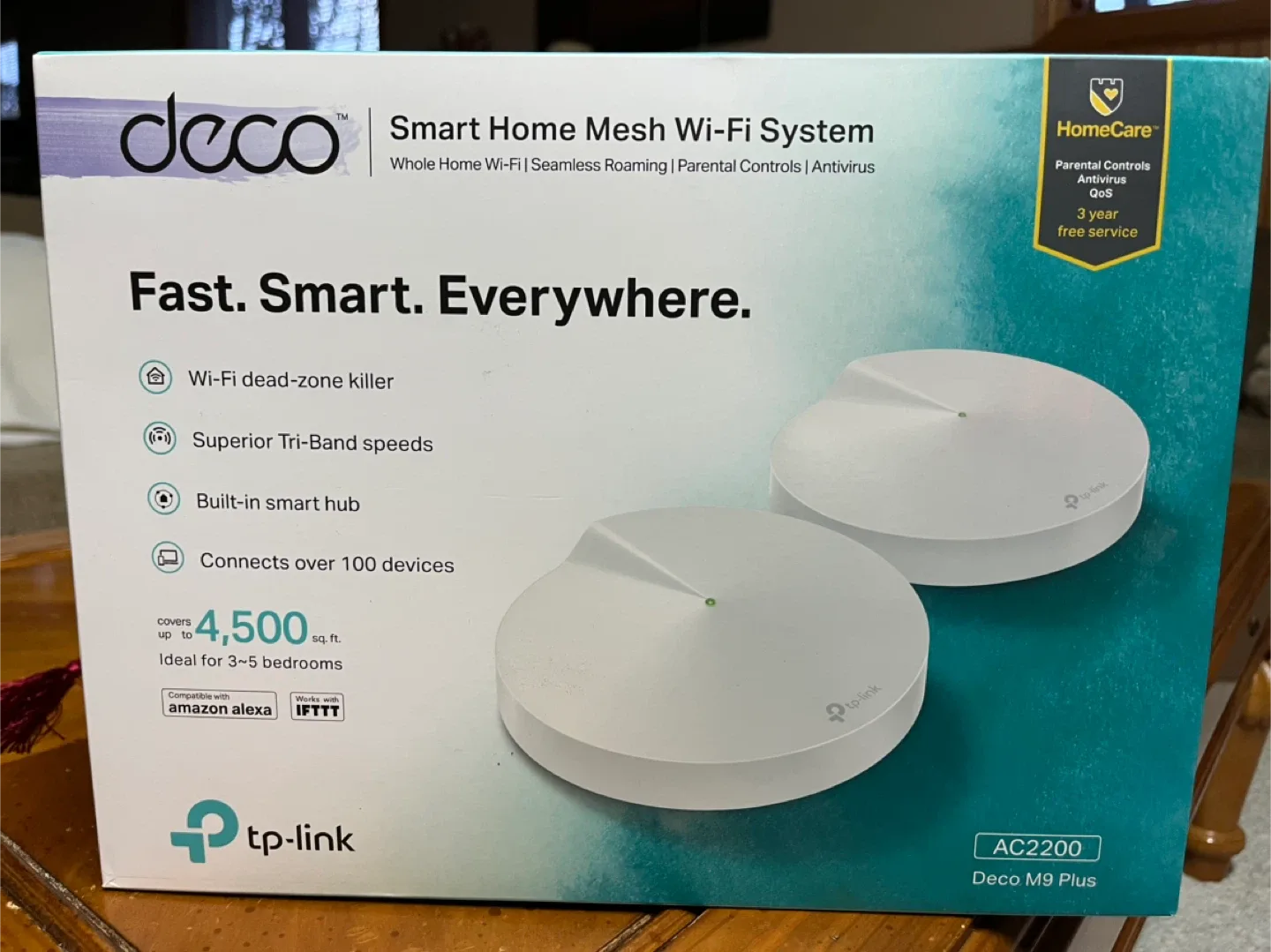 TP-Link Deco M9 Plus AC2200 Smart Home Mesh Wi-Fi System