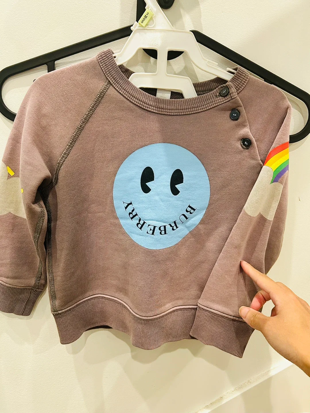 Burberry Kids Rainbow Smiley Sweatshirt image indicator(3)