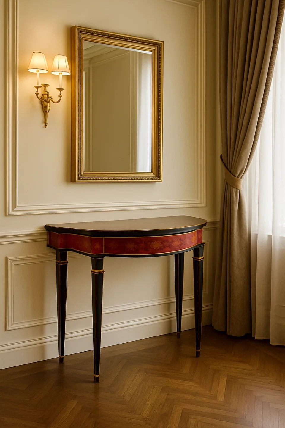 Red & Black Console Table