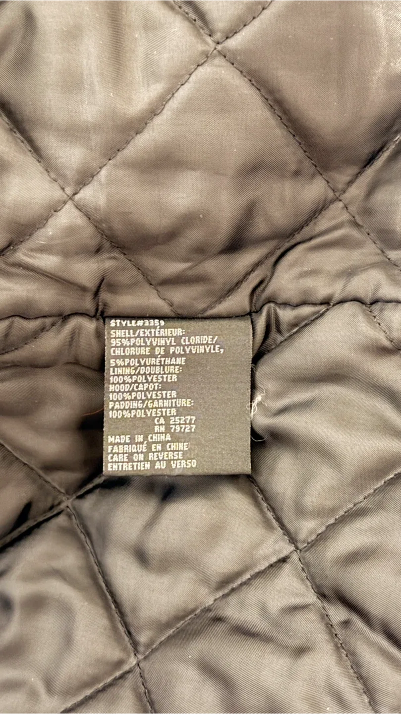 Men Black Faux Leather Jacket - Size S image indicator(2)