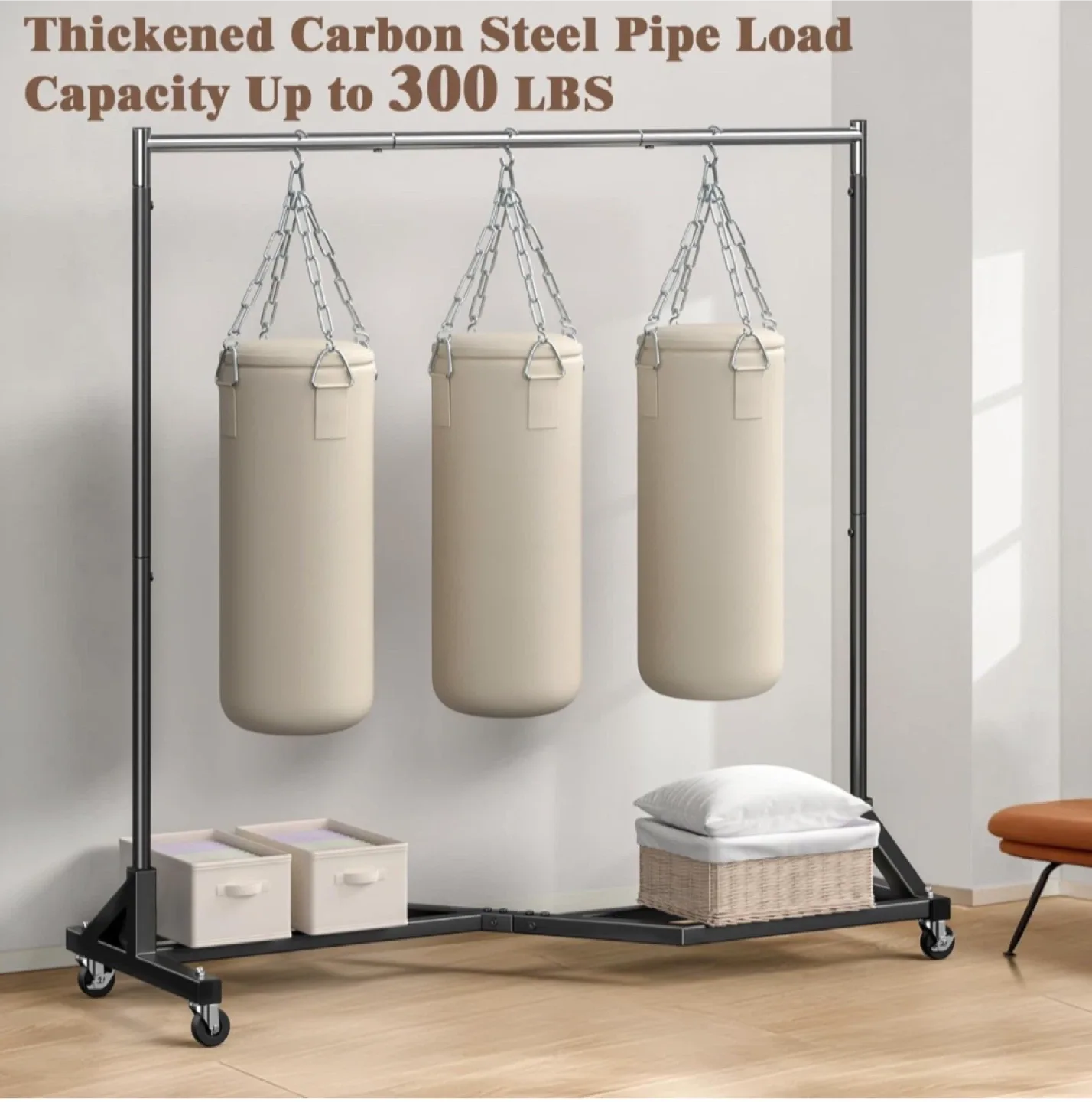 Mr IRONSTONE Clothing Rack Commercial Grade - Black image indicator(3)