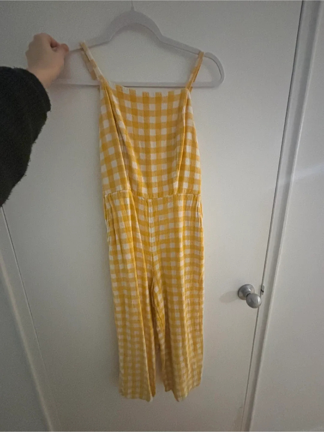 Yellow Gingham Jumpsuit