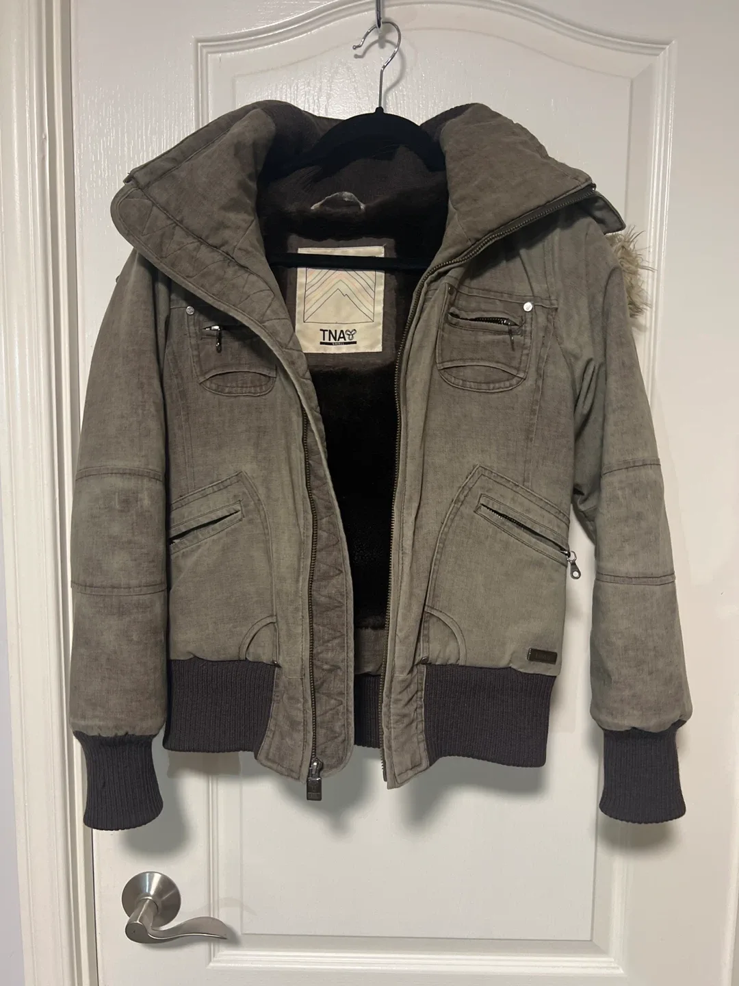 TNA Olive Green Winter Jacket