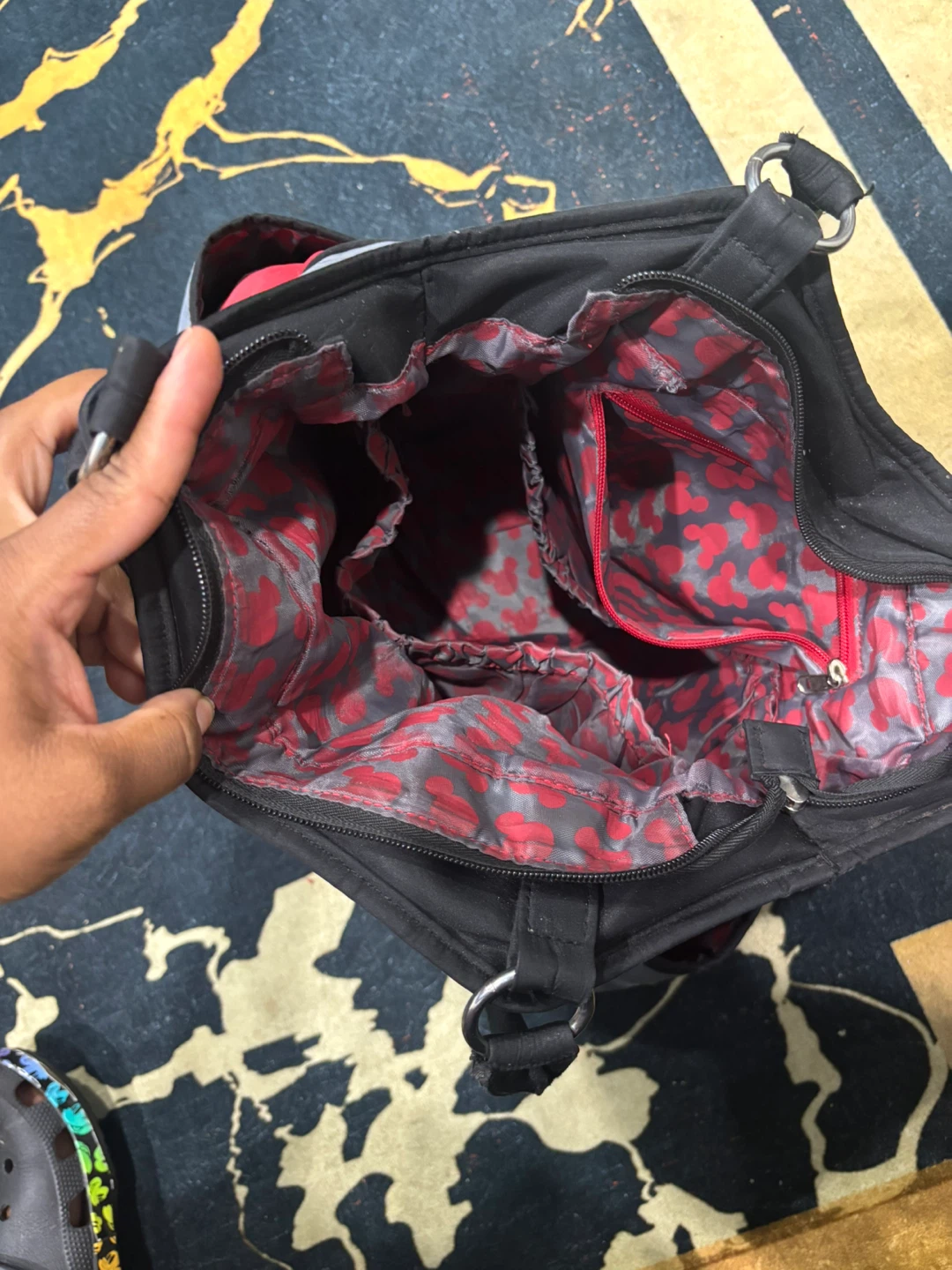 Mickey Mouse Diaper Bag - Black & Red - photo 2