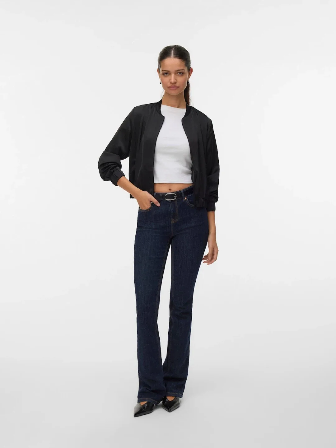 Vero Moda Black Bomber Jacket - Size XS image indicator(6)
