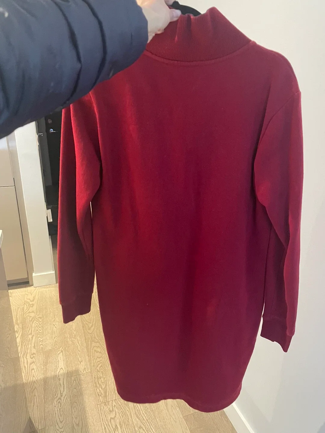 Tommy Hilfiger XS Red Quarter Zip Dress image indicator(3)