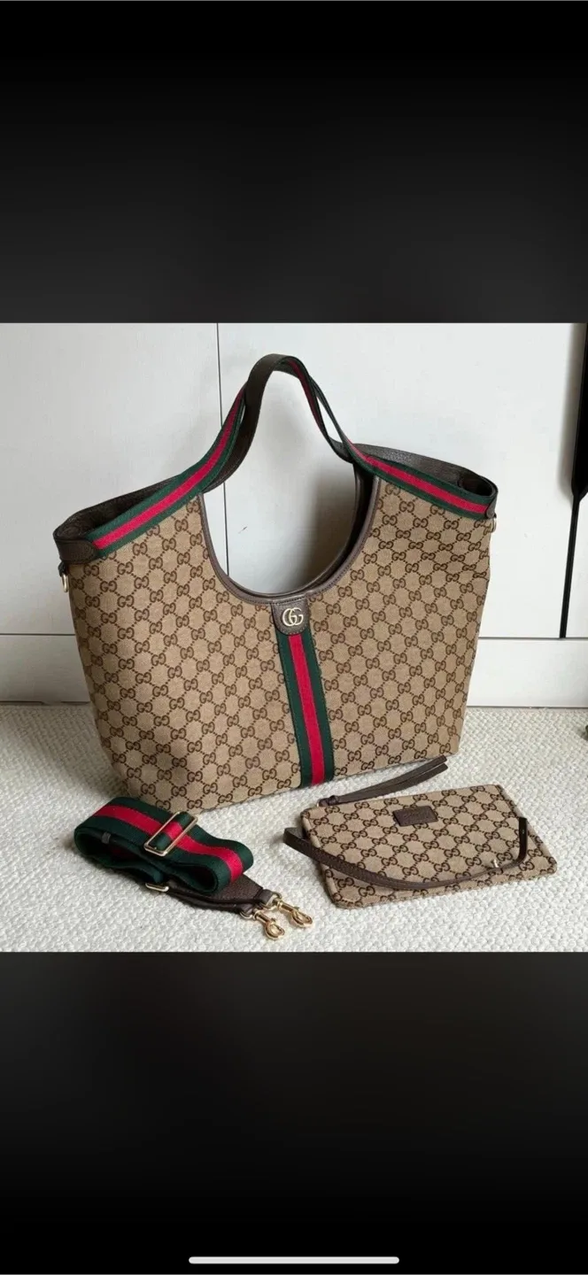 Gucci Canvas Tote Bag