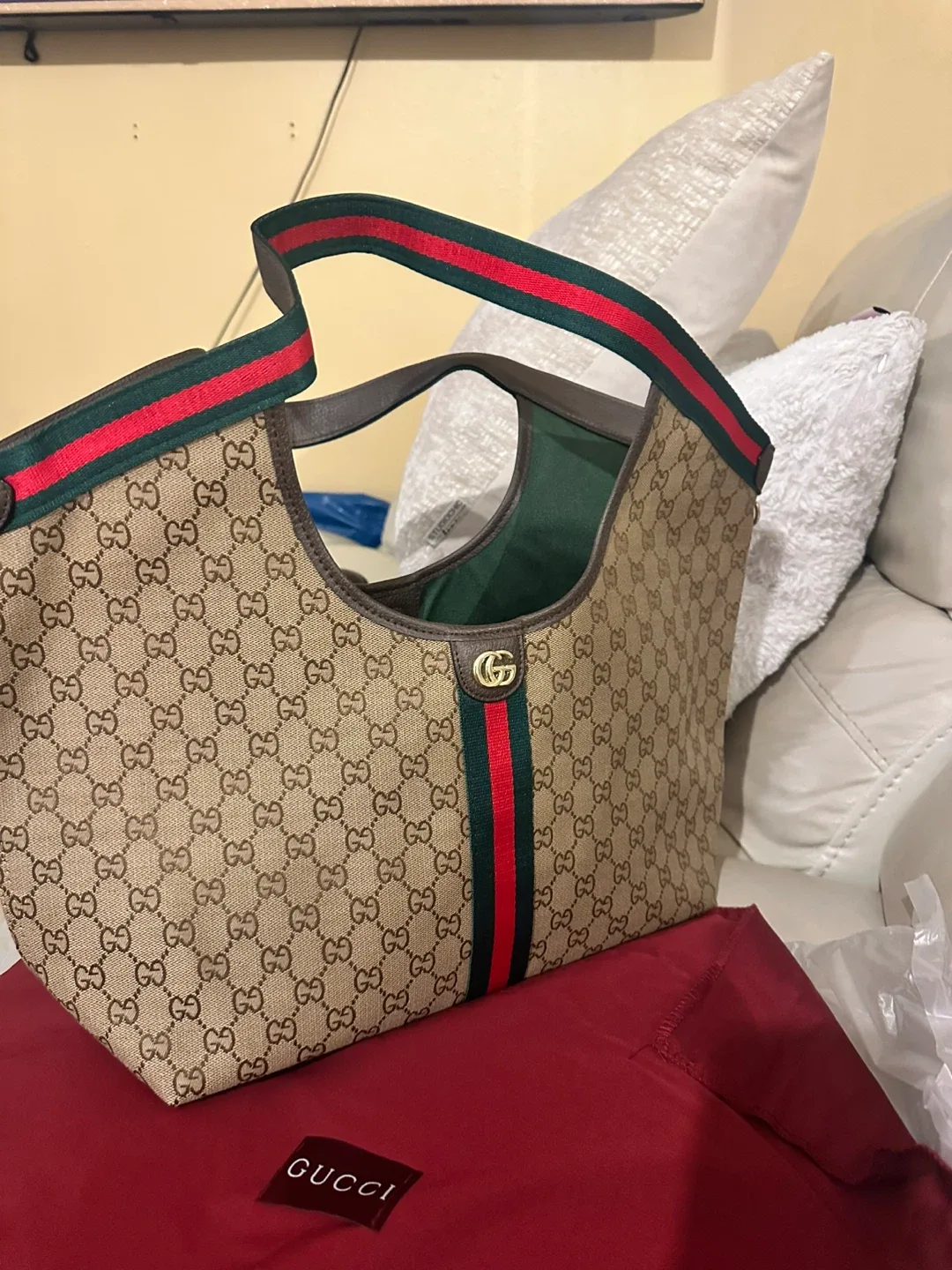 Gucci Canvas Tote Bag image indicator(3)
