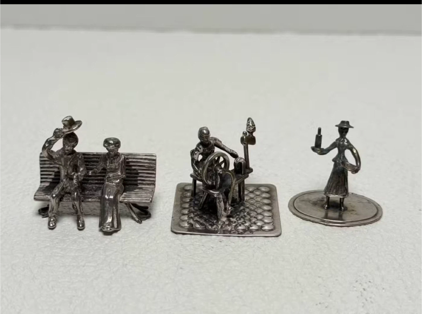 Silver Miniature Figurines c.1800’s Dutch 835
