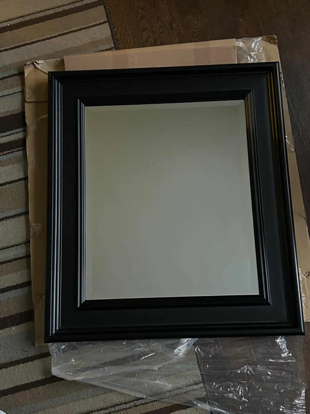 Black Framed Mirror 32X28
