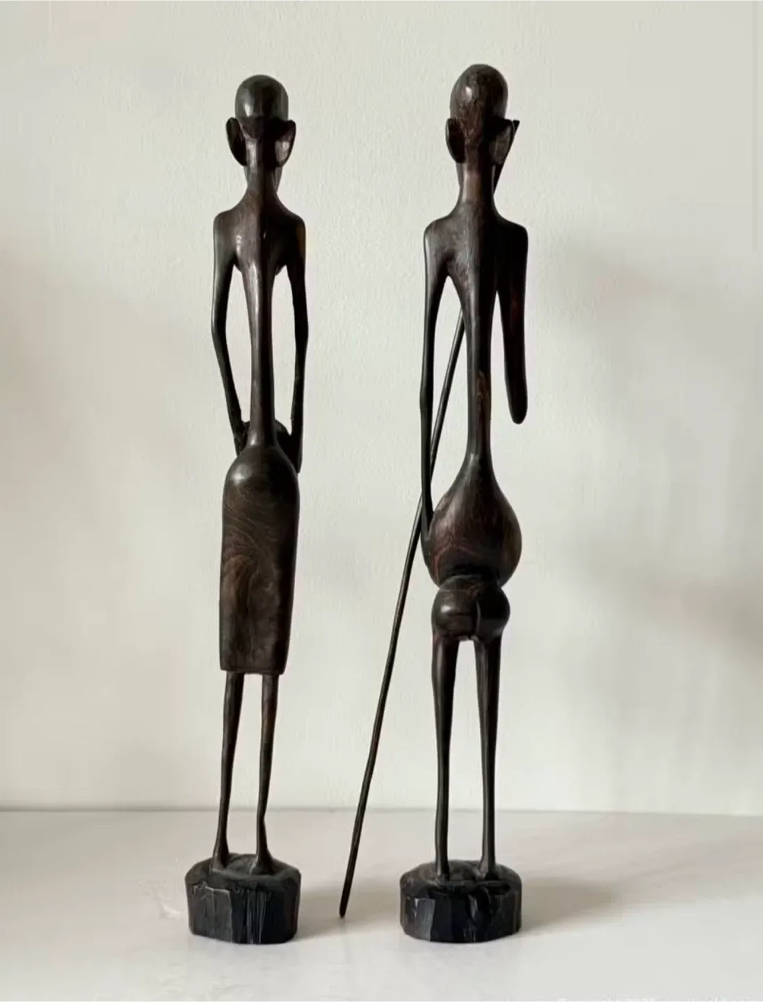 Wooden African Figurines - Set of 3 image indicator(4)