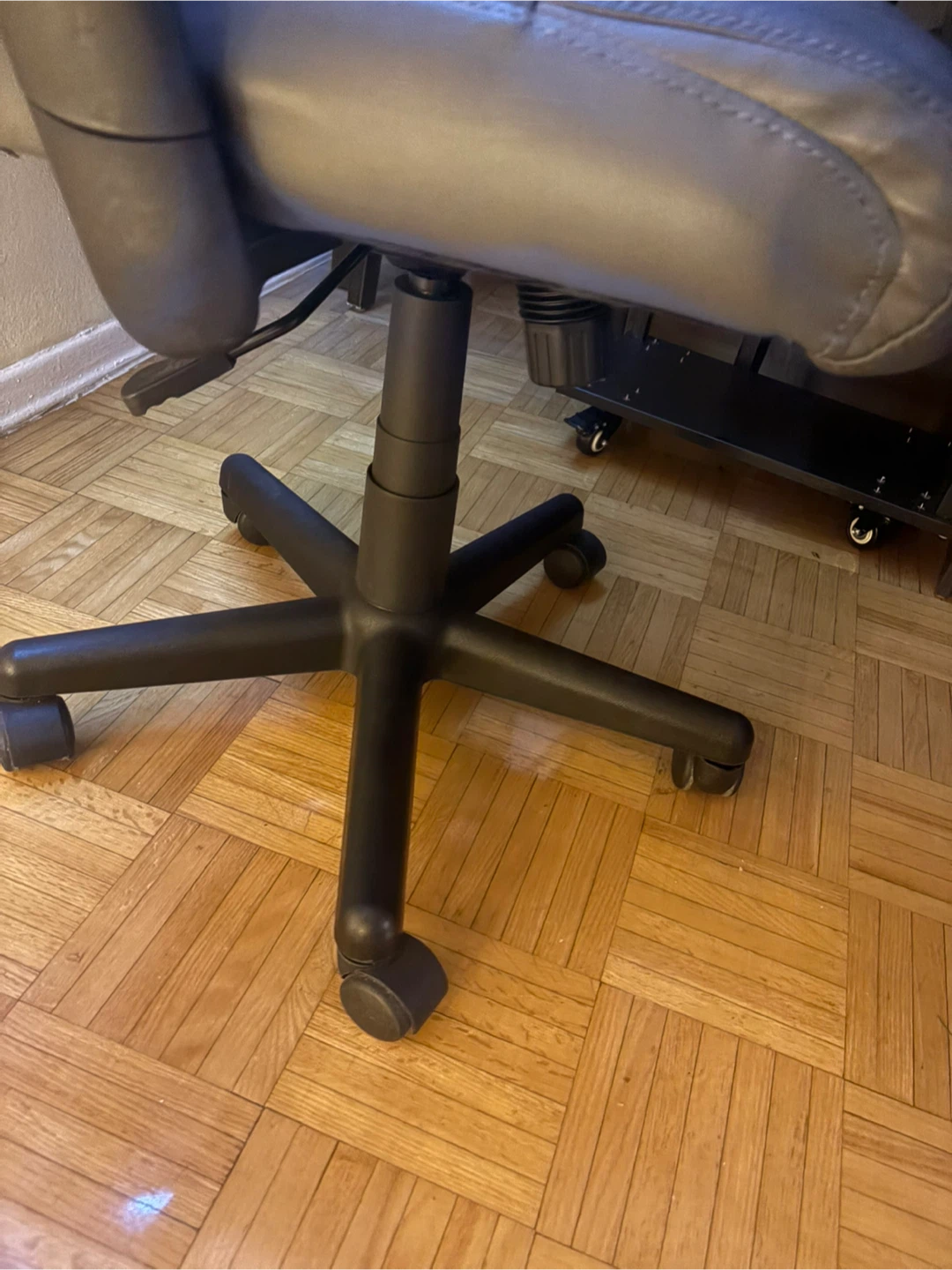 Grey Office Chair with Lumbar Support - photo 2
