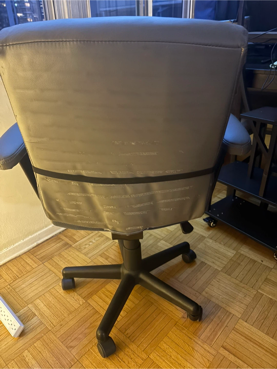 Grey Office Chair with Lumbar Support - photo 3