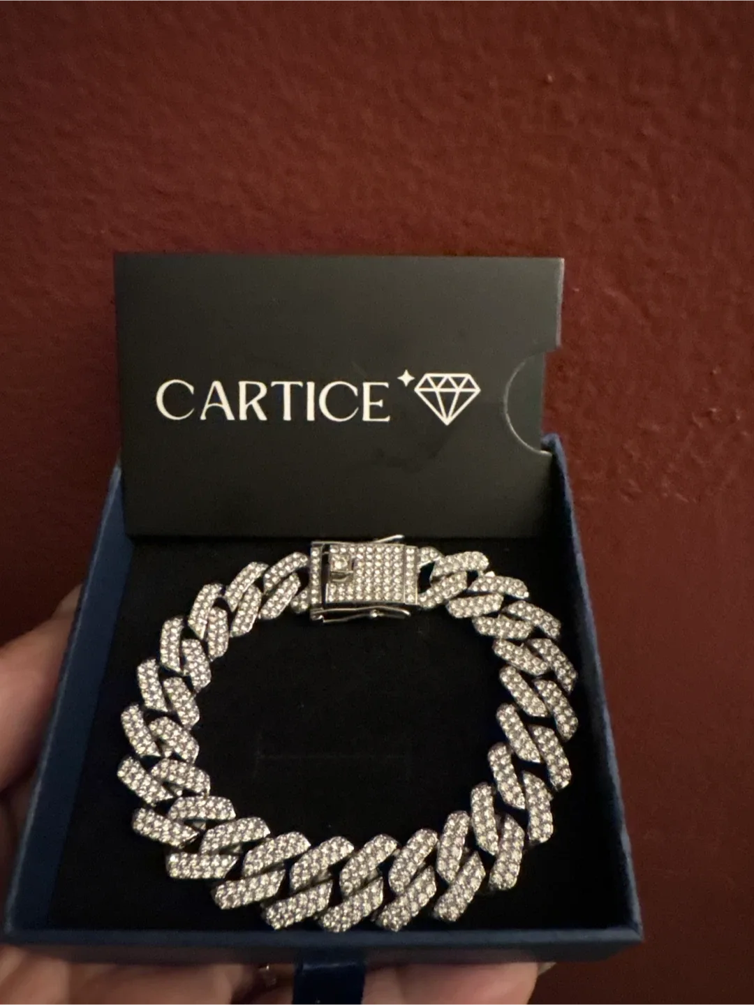 Cartice 18K Gold SS Iced out Moissanite Bracelet image indicator(2)