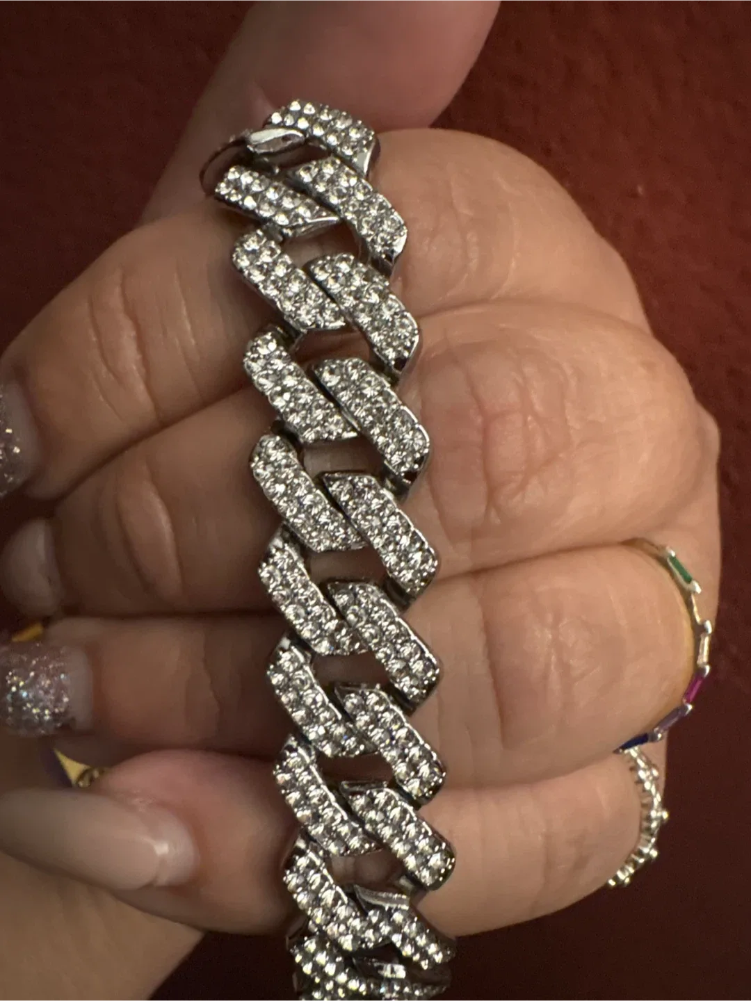 Cartice 18K Gold SS Iced out Moissanite Bracelet image indicator(4)