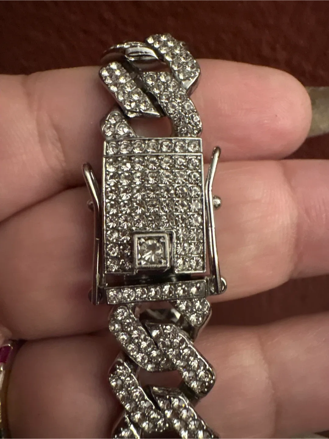 Cartice 18K Gold SS Iced out Moissanite Bracelet image indicator(6)