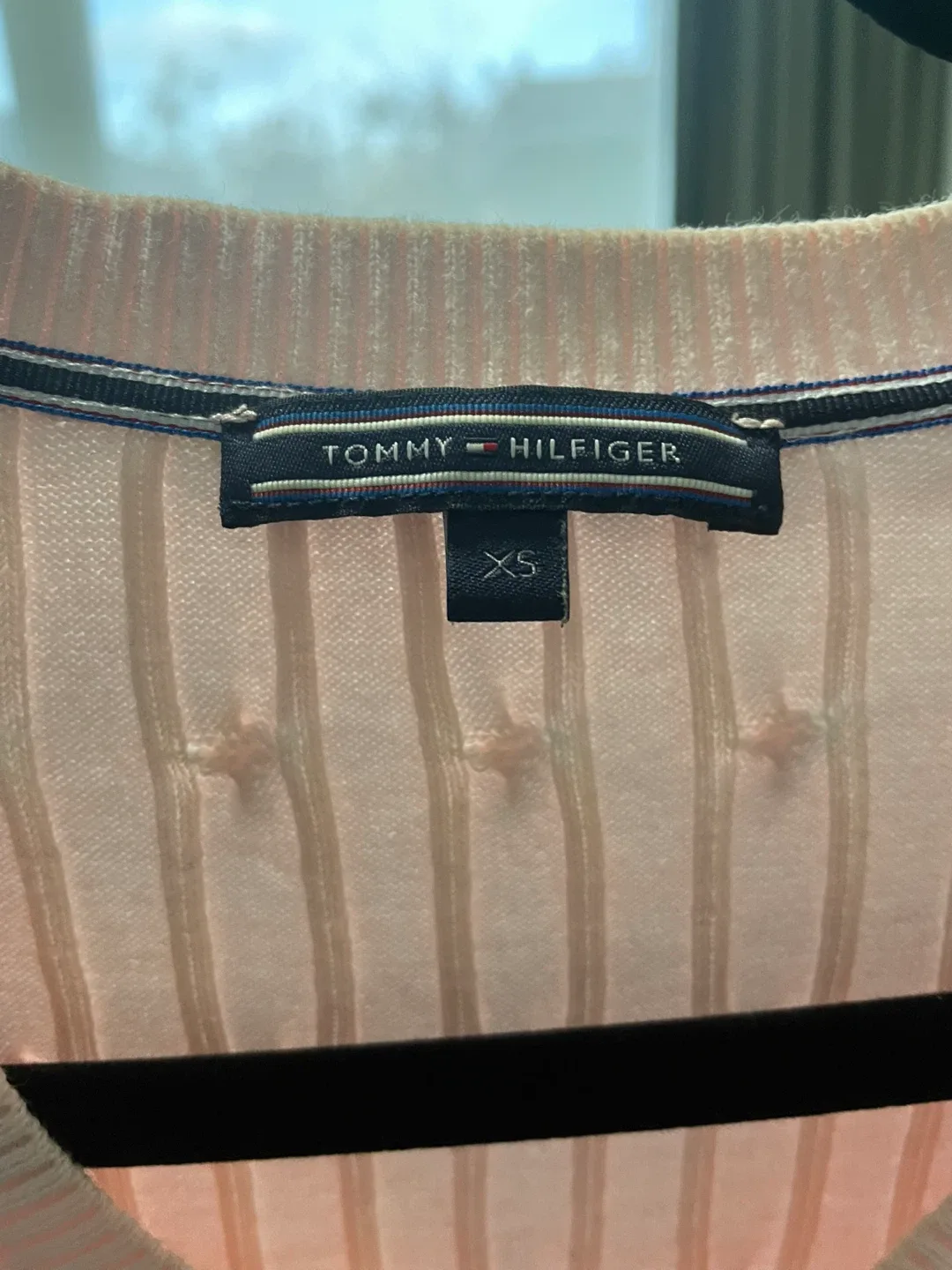 Tommy Hilfiger Pink Cable Knit Sweater - XS image indicator(4)