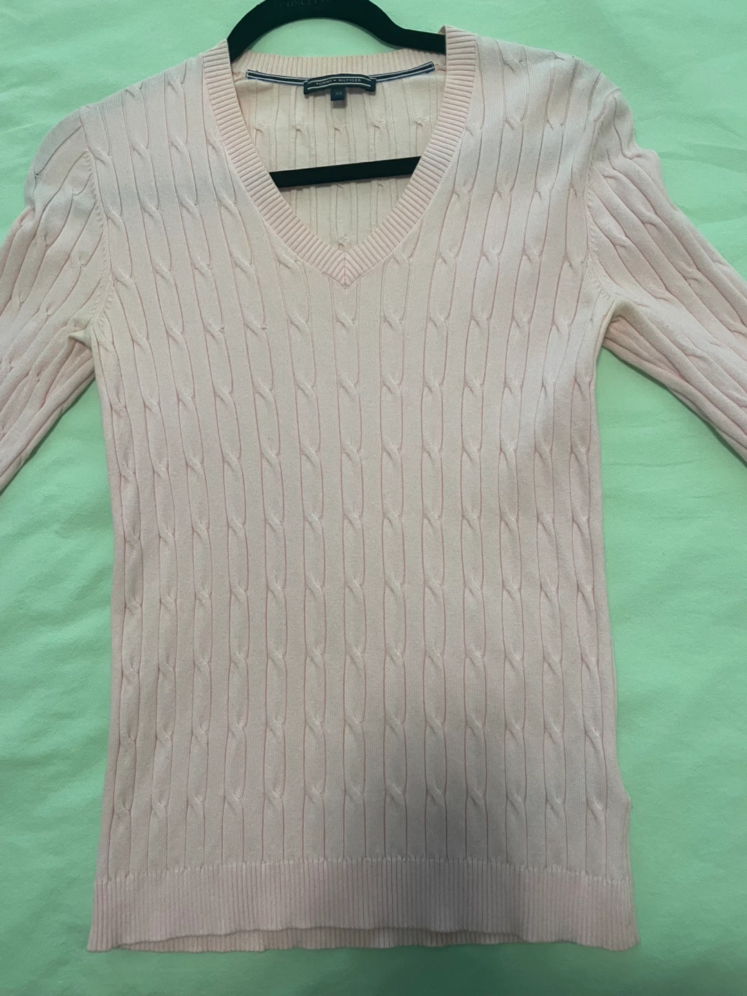 Tommy Hilfiger Pink Cable Knit Sweater - XS - photo 3