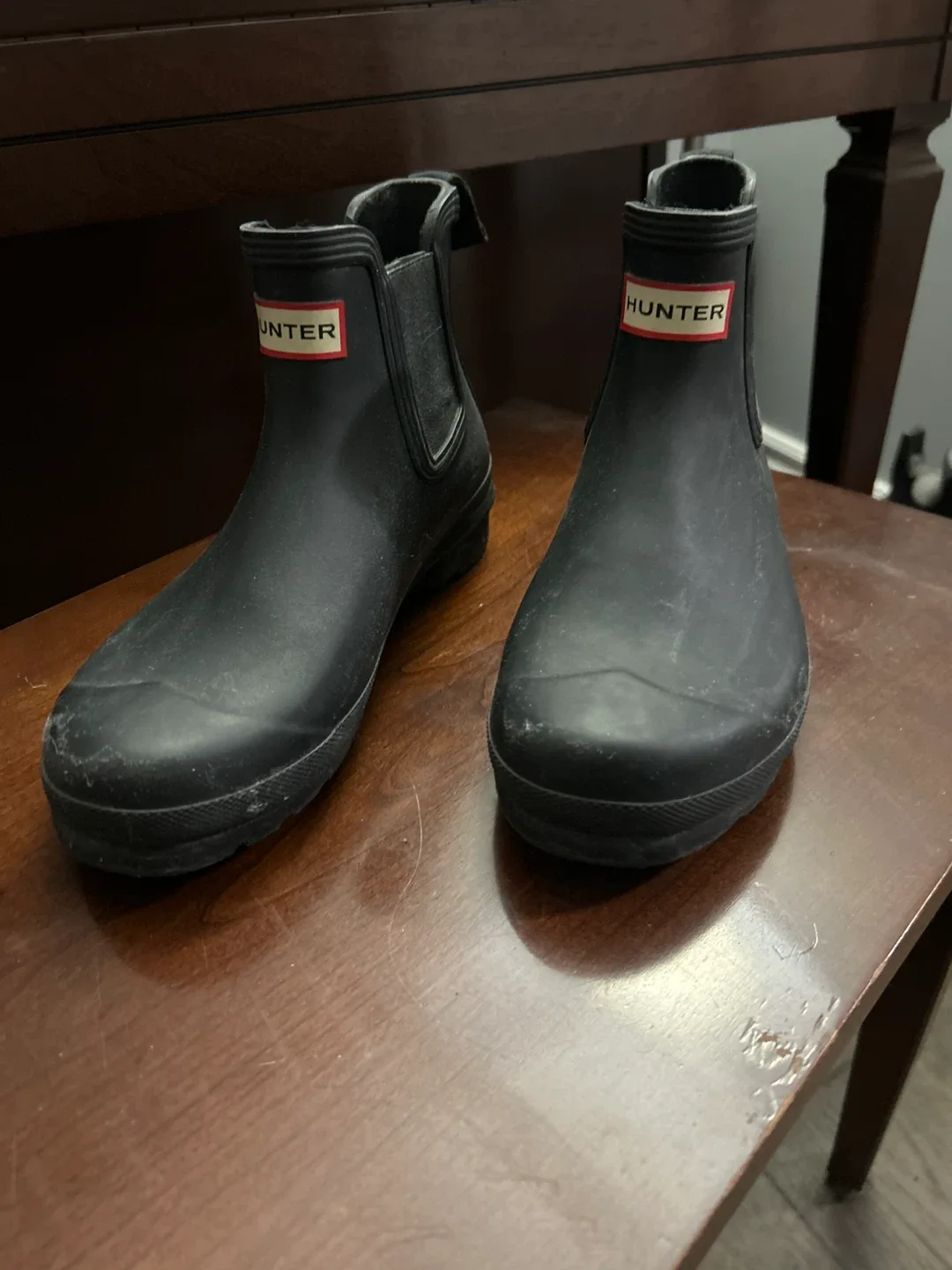 Hunter Chelsea Rain Boots - Black