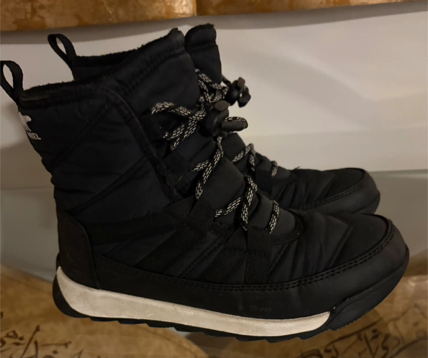 Sorel Black Winter Boots - Size 4 - photo 4