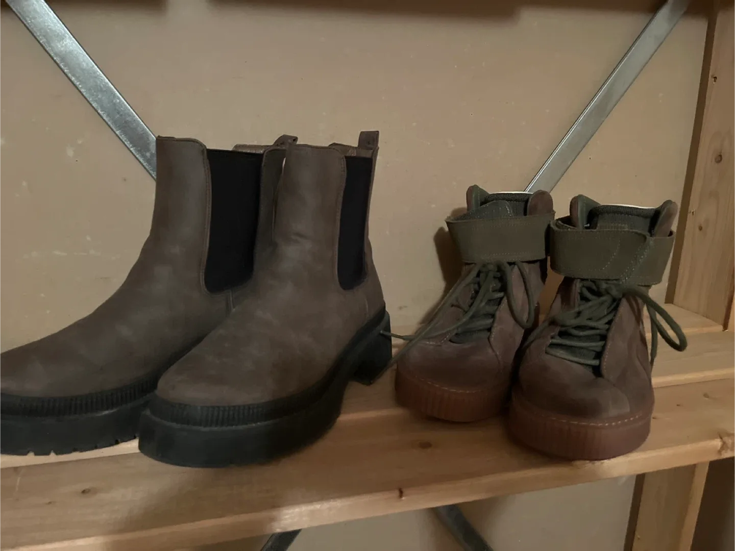 Puma Platform Ankle Boots, Size 6