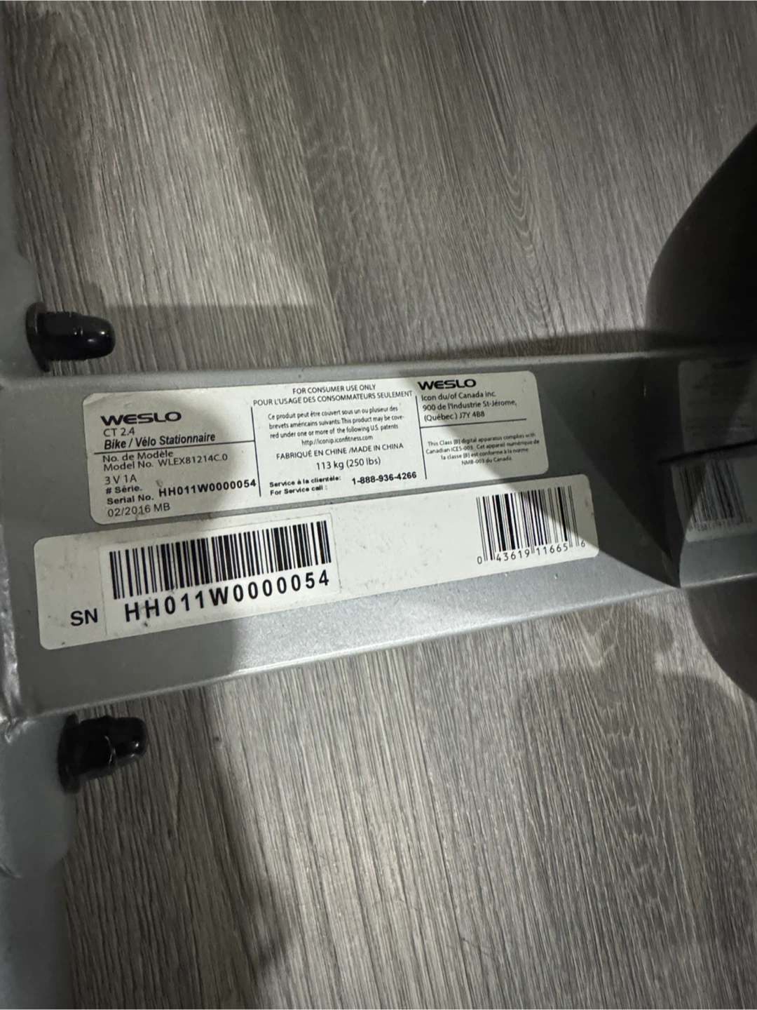 Weslo CT Exercise bike - photo 4