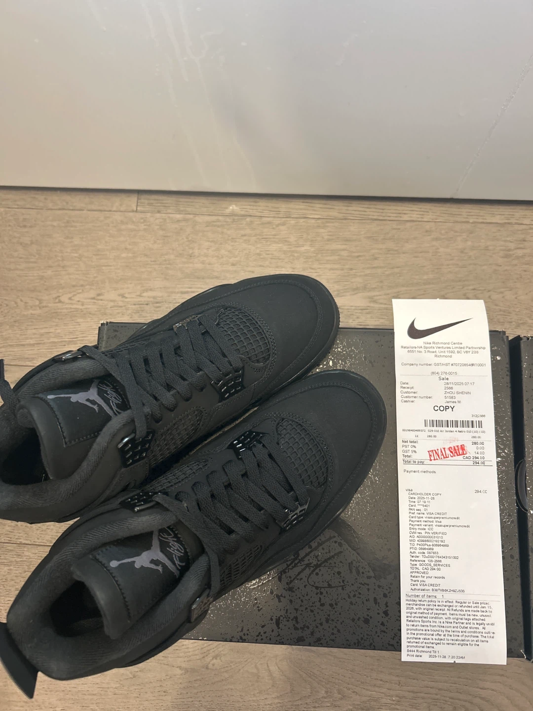 Jordan 4 Black Cats - photo 2