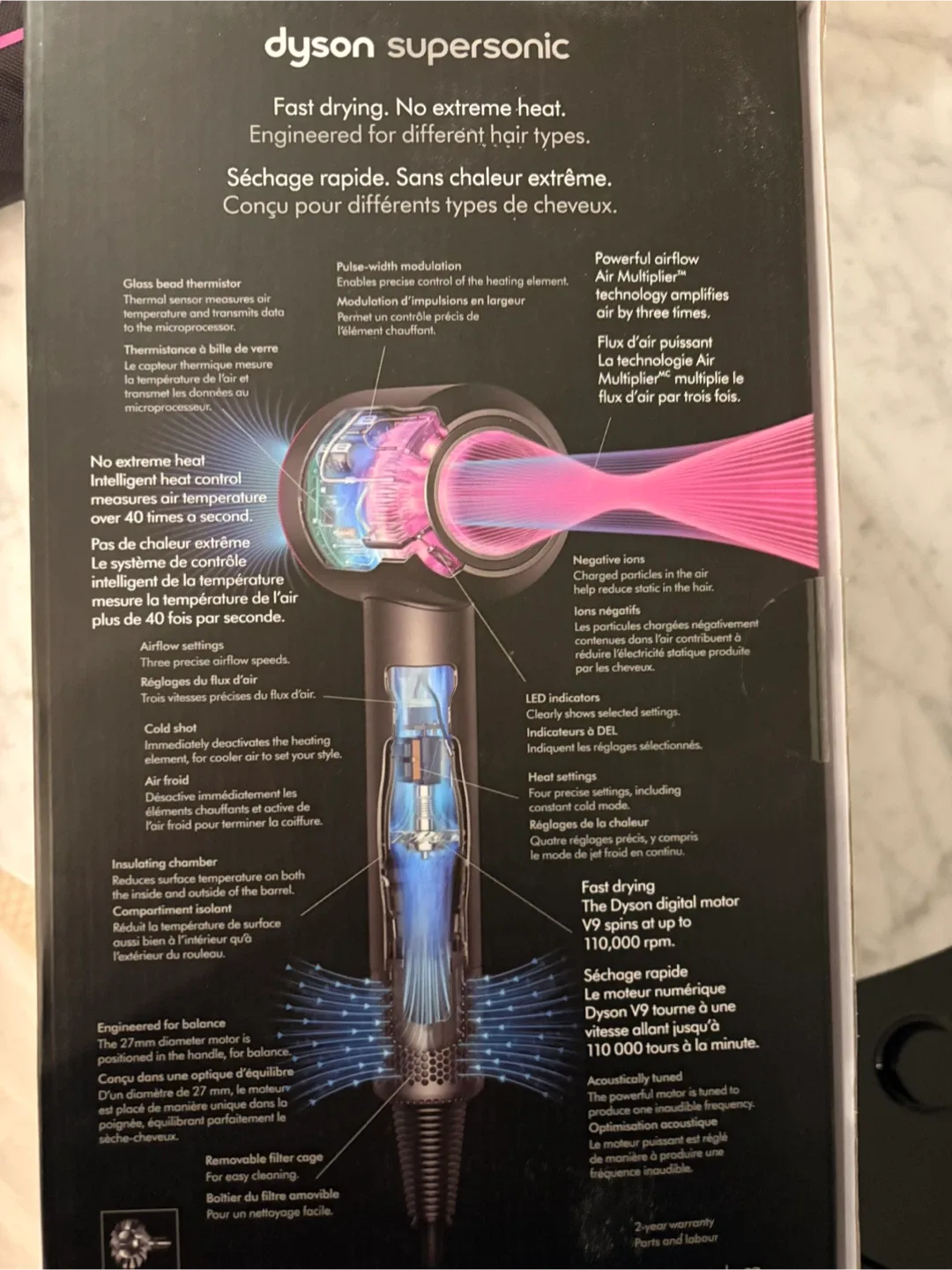 Dyson Supersonic Hair Dryer Dark Blue/Copper image indicator(4)