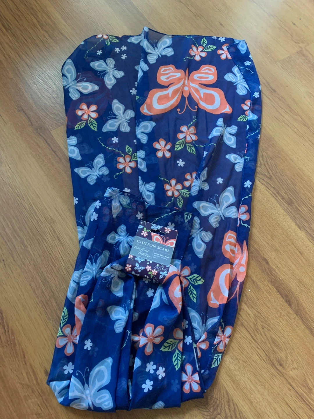 Native Origins Chiffon Scarf - Butterfly & Wild Rose - photo 2