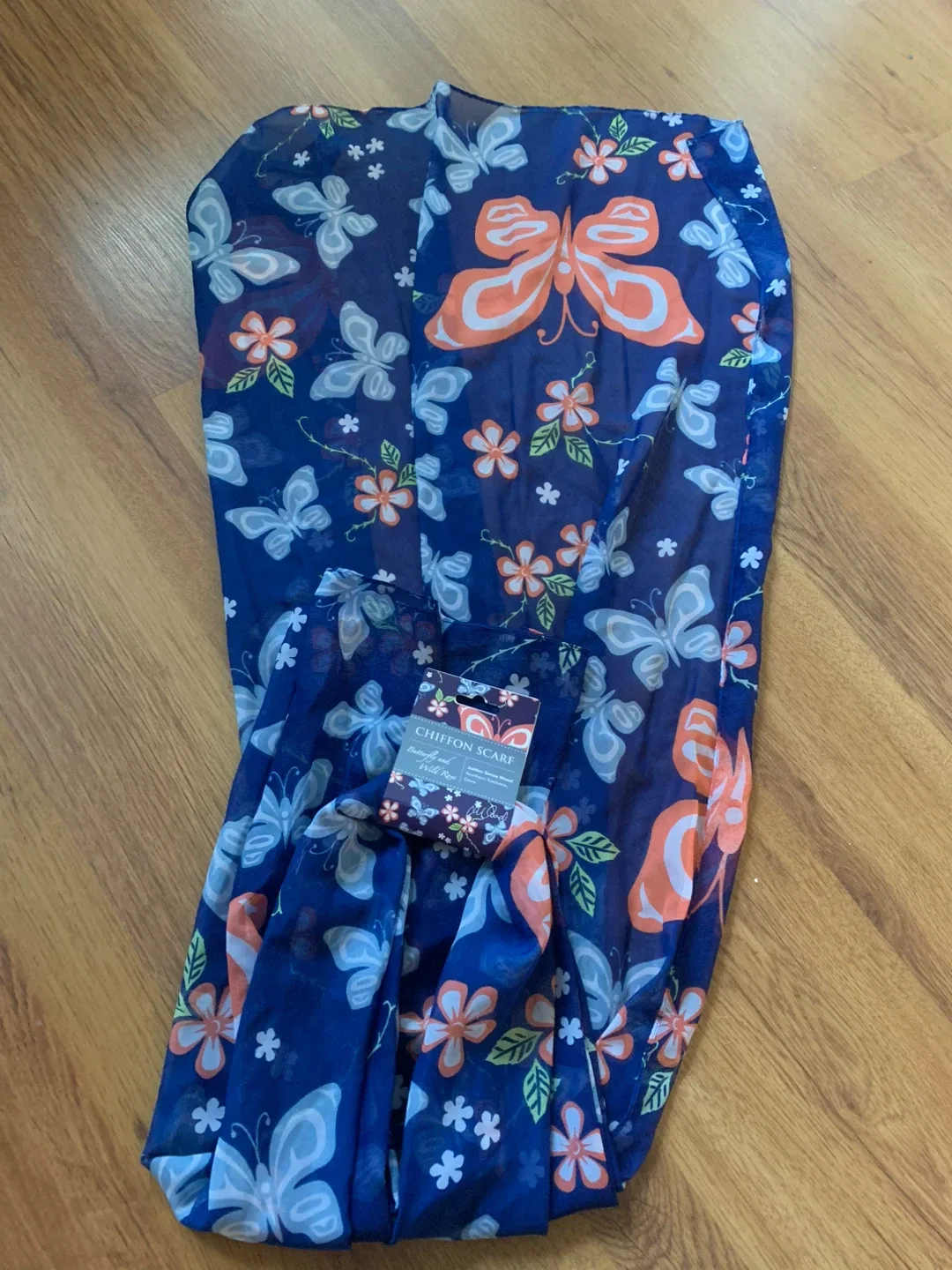 Native Origins Chiffon Scarf - Butterfly & Wild Rose image indicator(2)